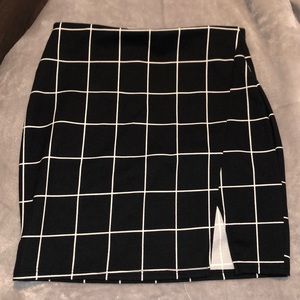Black and white skirt
